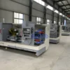 Modern CNC lathe machine with automatic tool changer in industrial workshop