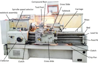 parts of a lathe